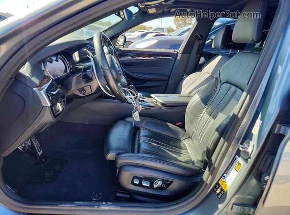 WBAJB9C59JB035844 2018 BMW M5 Gray წინა სალონის ხედი