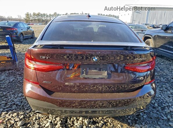 WBAJV6C50KBK08349 2019 BMW 6 SERIES Maroon Հետևի տեսք