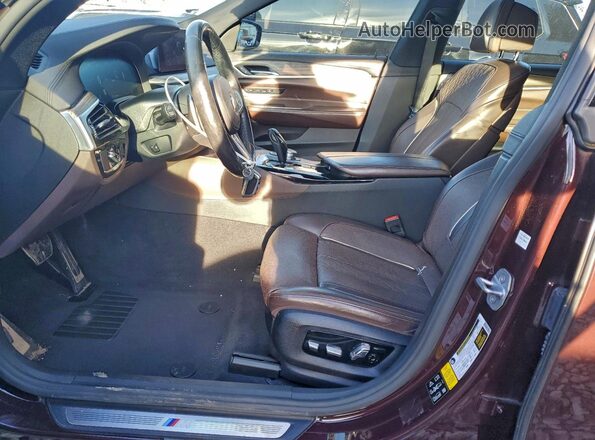 WBAJV6C50KBK08349 2019 BMW 6 SERIES Maroon Սալոնի դիմացի տեսք