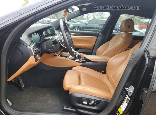 WBAJV6C54JBK06747 2018 BMW 6 SERIES Черный Вид салона спереди
