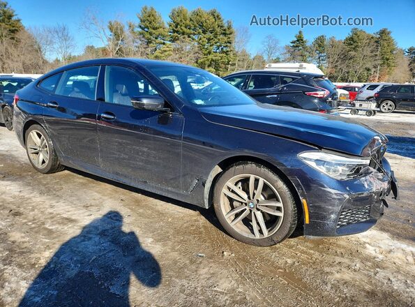 WBAJV6C58JBK07030 2018 BMW 6 SERIES Blue Delantero derecho