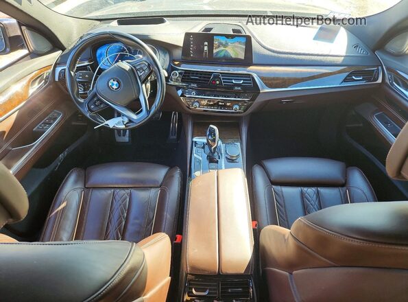WBAJV6C58JBK07030 2018 BMW 6 SERIES Blue Vista del salpicadero