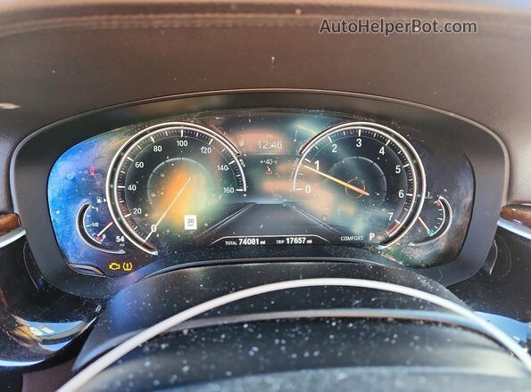 WBAJV6C58JBK07030 2018 BMW 6 SERIES Blue Vista del cuadro de instrumentos