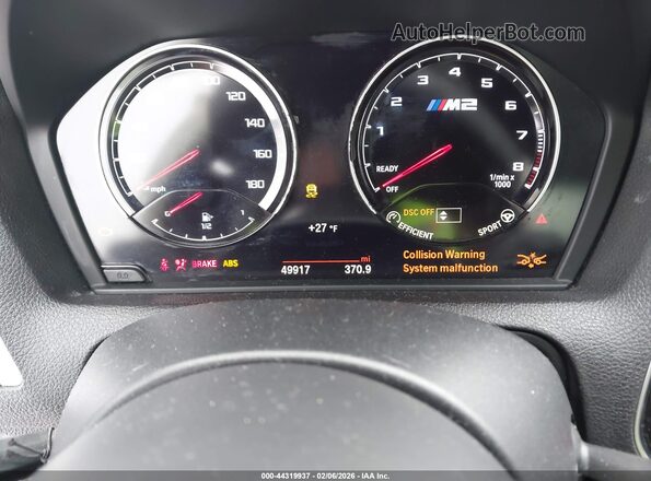 WBS2U7C06L7E14814 2020 BMW M2 White Vista de los asientos traseros