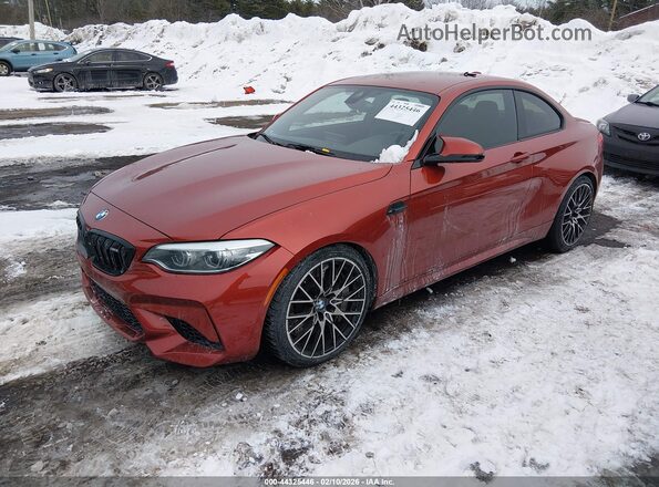 WBS2U7C51K7D42401 2019 BMW M2 Красный Передняя левая четверть