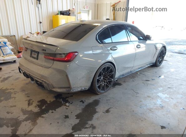 WBS33AY00RFT40606 2024 BMW M3 Серый Задняя правая четверть
