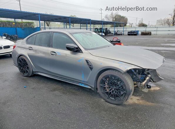 WBS33AY07MFL08065 2021 BMW M3 Gray წინა მარჯვენა