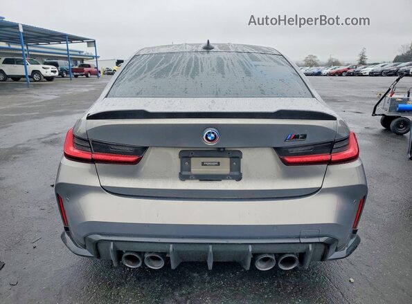 WBS33AY07MFL08065 2021 BMW M3 Gray უკანა ხედი