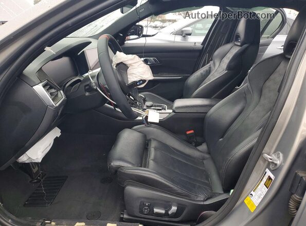 WBS33AY07MFL08065 2021 BMW M3 Gray წინა სალონის ხედი