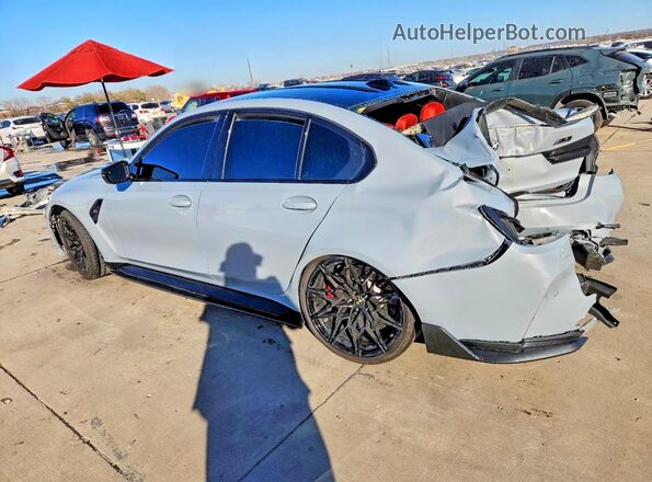 WBS33AY08PFR25155 2023 BMW M3 Gray Trasero izquierdo