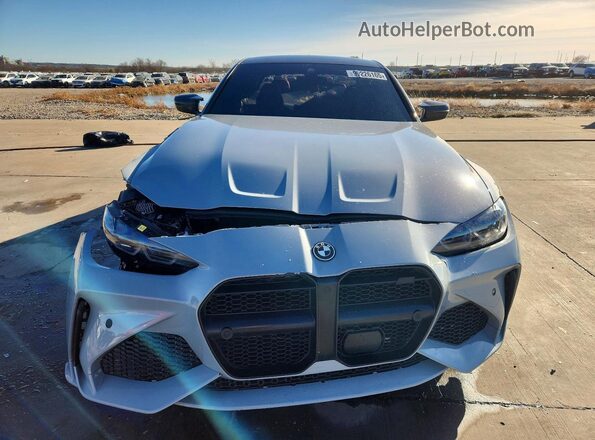 WBS33AY08PFR25155 2023 BMW M3 Gray Vista frontal
