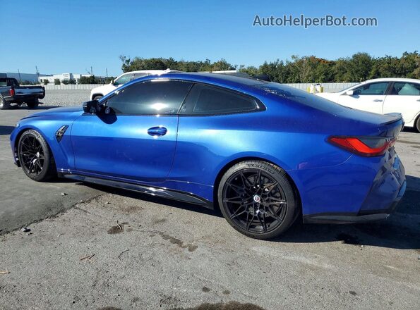 WBS33AZ01PCM12653 2023 BMW M4 Blue Trasero izquierdo
