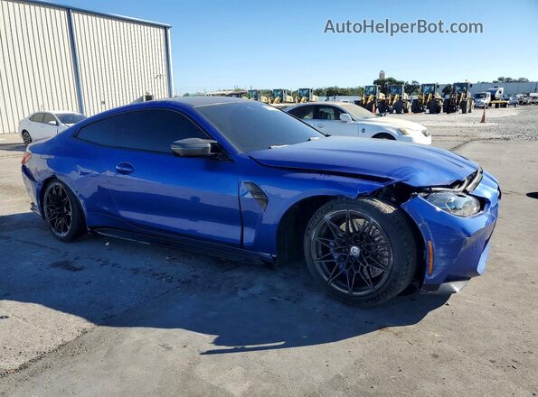 WBS33AZ01PCM12653 2023 BMW M4 Blue Delantero derecho