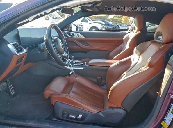 WBS33AZ02RCN79431 2024 BMW M4 Purple Front interior view