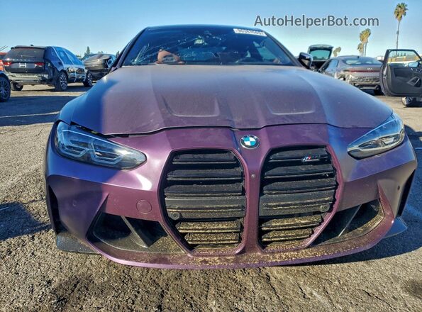 WBS33AZ02RCN79431 2024 BMW M4 Purple Front view