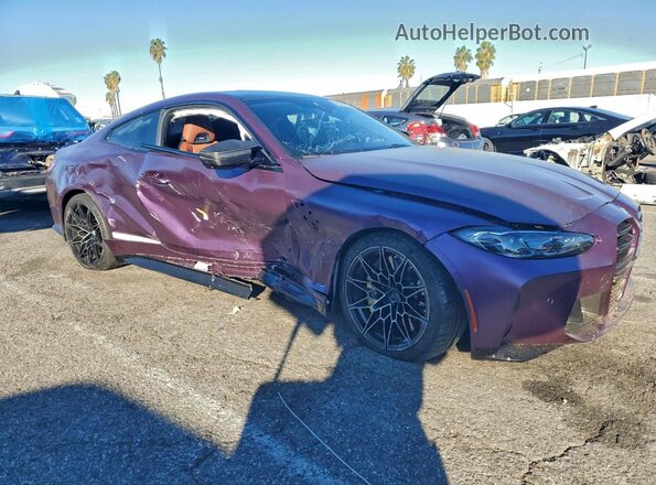 WBS33AZ02RCN79431 2024 BMW M4 Purple Front right