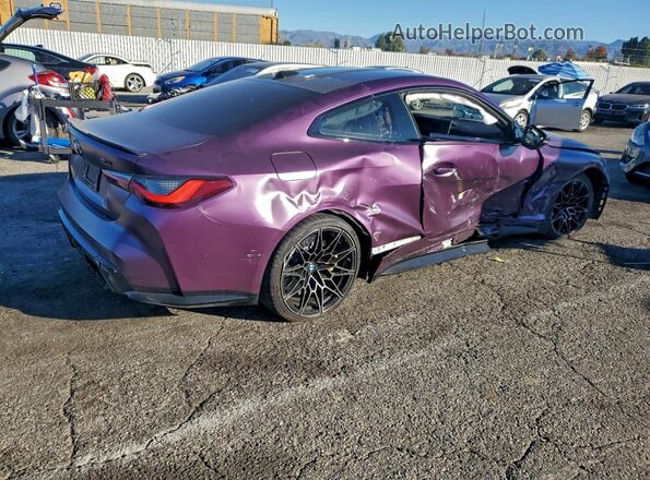 WBS33AZ02RCN79431 2024 BMW M4 Purple Rear right