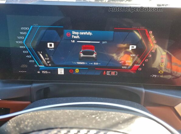 WBS33AZ02RCN79431 2024 BMW M4 Purple Instrument cluster view