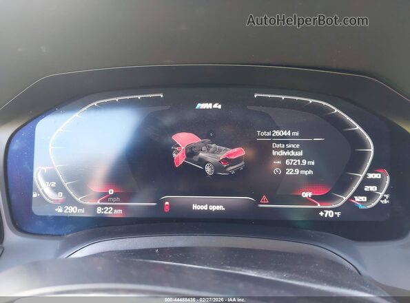 WBS33BA00PCL94406 2023 BMW M4 Gray უკანა სავარძლების ხედი