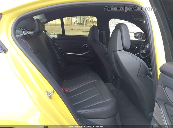 WBS33HJ00SFU26684 2025 BMW M3 Yellow VIN sticker view