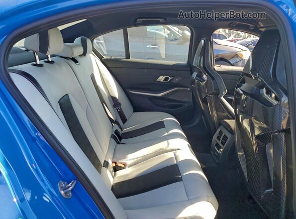 WBS33HJ07SFU28948 2025 BMW M3 Blue უკანა სავარძლების ხედი