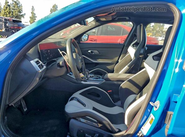 WBS33HJ07SFU28948 2025 BMW M3 Blue წინა სალონის ხედი