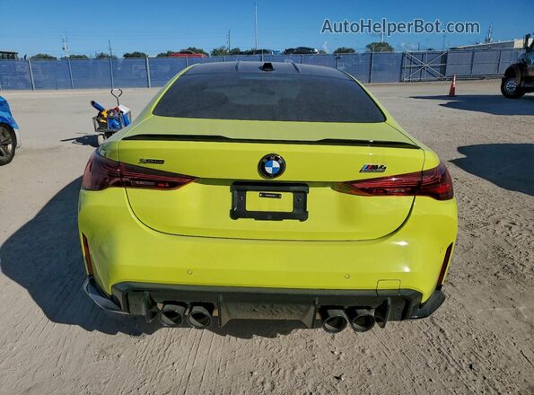 WBS33HK01SCS44332 2025 BMW M4 Green Rear view