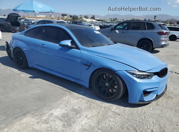 WBS3R9C56GK338007 2016 BMW M4 Blue Delantero derecho