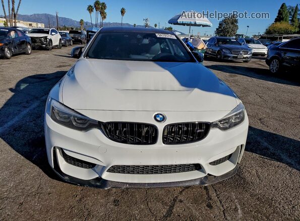 WBS3S7C51KAC09585 2019 BMW M4 White Vista frontal