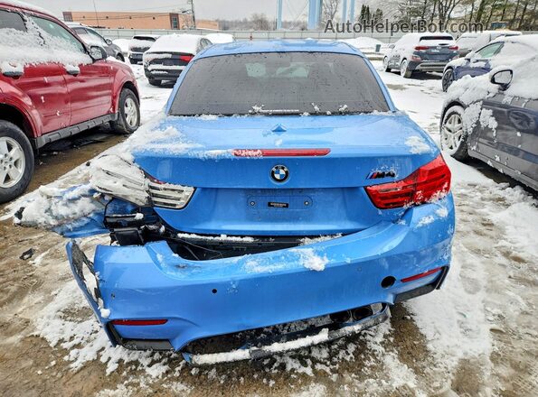 WBS3U9C50GP969045 2016 BMW M4 Blue Vista trasera