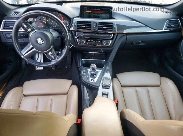 WBS3U9C55HP970595 2017 BMW M4 Black Вид панелі приладів