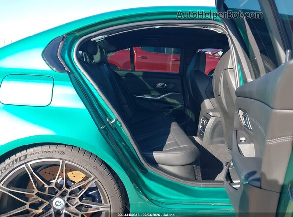 WBS43AY05PFN58994 2023 BMW M3 Green VIN կոդի պիտակի տեսք