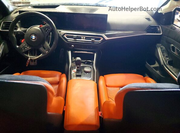 WBS43AY05PFR41964 2023 BMW M3 Gray Widok deski rozdzielczej