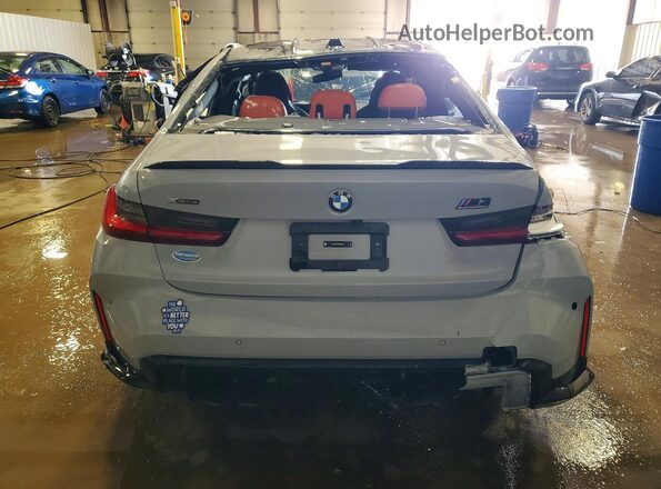 WBS43AY05PFR41964 2023 BMW M3 Gray Widok z tyłu