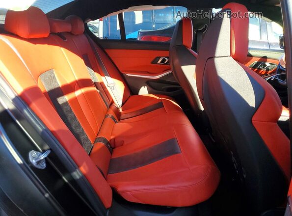 WBS43AY05RFS14505 2024 BMW M3 Black Vista de los asientos traseros