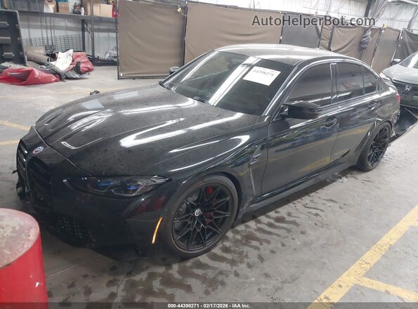 WBS43AY07PFP64494 2023 BMW M3 Black წინა მარცხენა ხედი სამი მეოთხედიდან