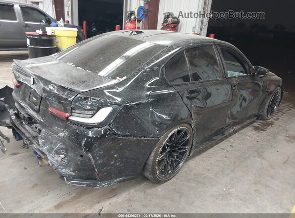 WBS43AY07PFP64494 2023 BMW M3 Black უკანა მარჯვენა