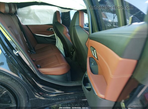 WBS43AY07RFT35312 2024 BMW M3 Black VIN კოდის სტიკერის ხედი