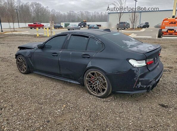 WBS43AY08NFM38006 2022 BMW M3 Black Trasero izquierdo