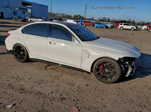 WBS43AY09PFP19508 2023 BMW M3 Белый Передняя правая четверть