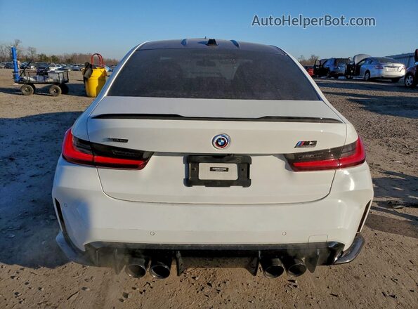 WBS43AY09PFP19508 2023 BMW M3 Белый Вид сзади