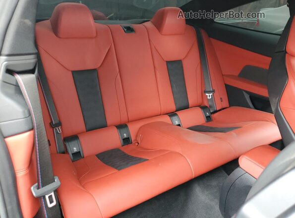 WBS43AZ02PCL58509 2023 BMW M4 Black Vista de los asientos traseros
