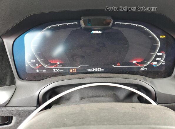 WBS43AZ02PCL58509 2023 BMW M4 Black Vista del cuadro de instrumentos
