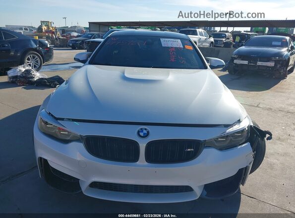 WBS4Y9C06LFJ21779 2020 BMW M4 White Instrument cluster view