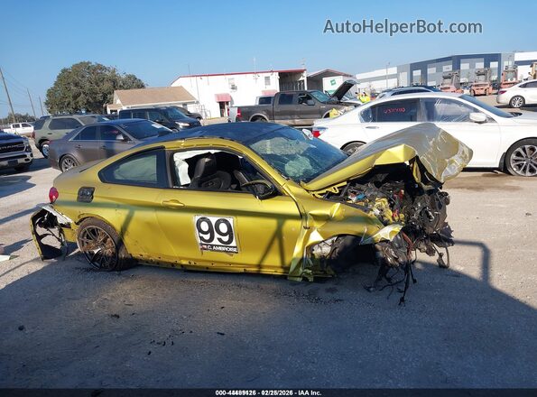 WBS4Y9C51JAA85802 2018 BMW M4 Gold Սալոնի հետևի տեսք