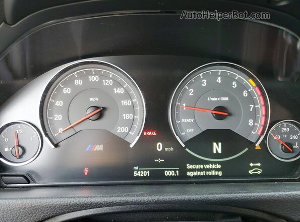 WBS4Y9C5XJAC86775 2018 BMW M4 Black Widok zestawu wskaźników