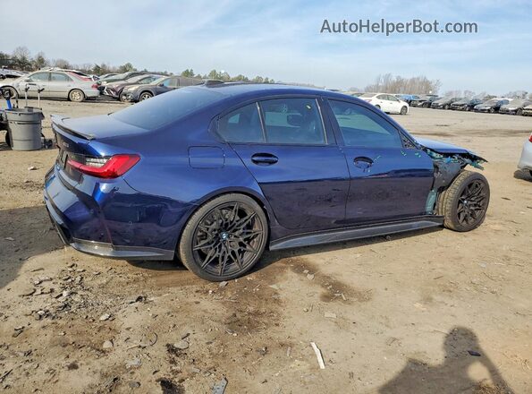 WBS53AY09RFR65899 2024 BMW M3 Blue Rear right