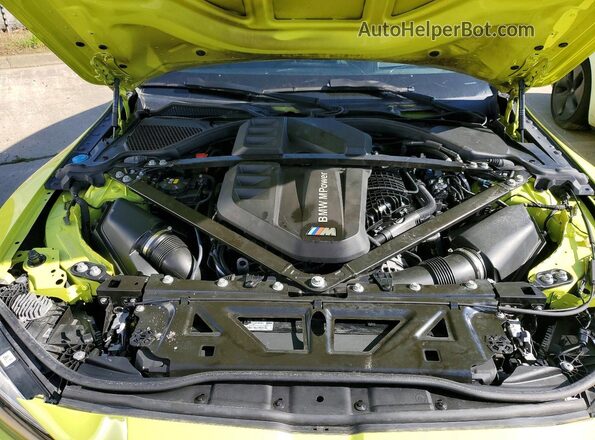 WBS53AZ00MCF87693 2021 BMW M4 Green უკანა სალონის ხედი