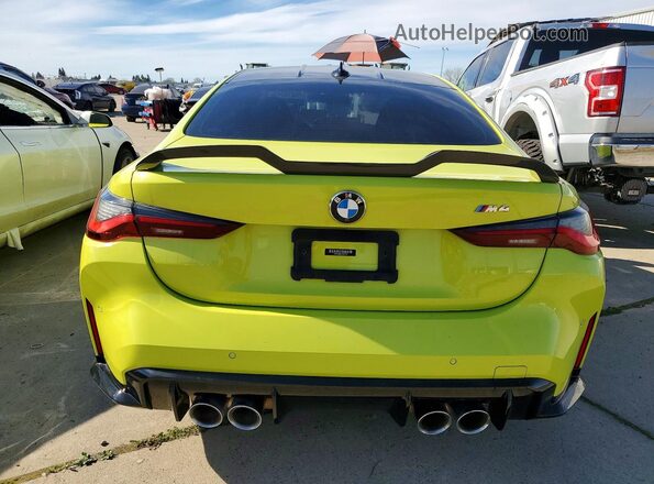 WBS53AZ00MCF87693 2021 BMW M4 Green უკანა ხედი