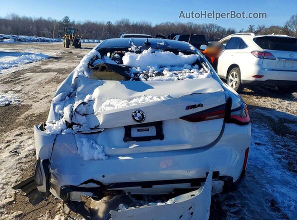 WBS53AZ04MCG92043 2021 BMW M4 White Հետևի տեսք